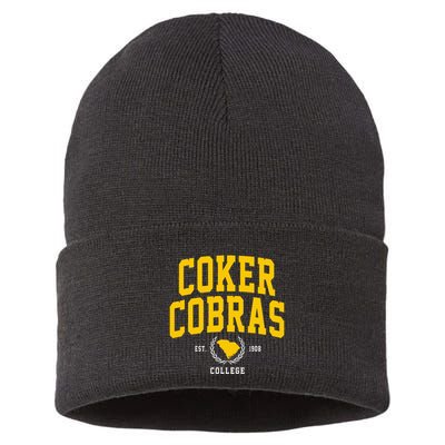 Coker College Cobras Arch Design Sustainable Knit Beanie