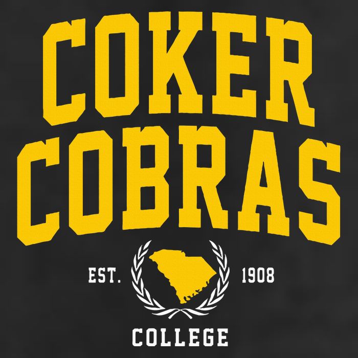 Coker College Cobras Arch Design Golf Towel