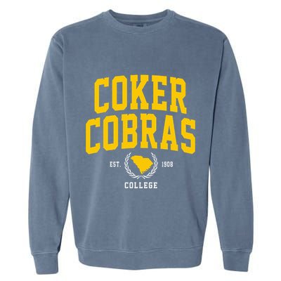 Coker College Cobras Arch Design Garment-Dyed Sweatshirt