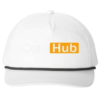 Cornhub Cornhole Cornholer Snapback Five-Panel Rope Hat