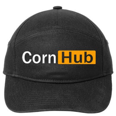 Cornhub Cornhole Cornholer 7-Panel Snapback Hat