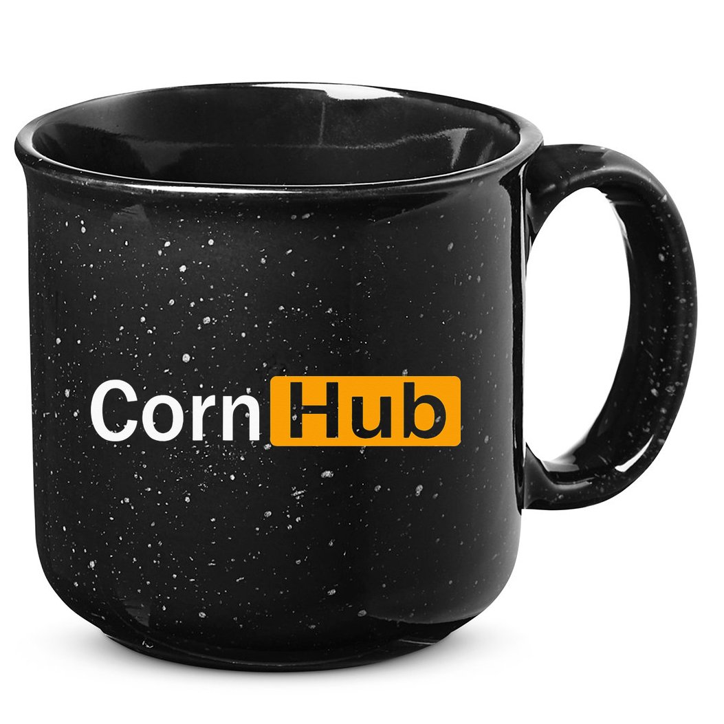 Cornhub Cornhole Cornholer 15oz Campfire Ceramic Mug