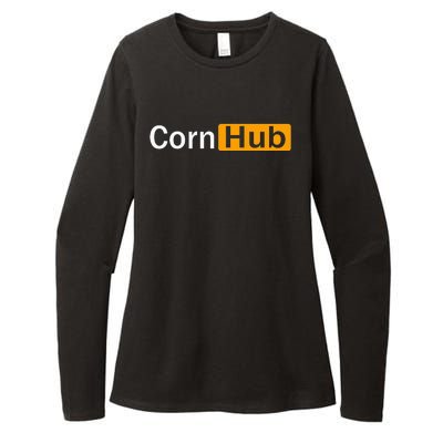 Cornhub Cornhole Cornholer Womens CVC Long Sleeve Shirt