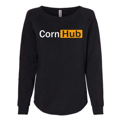 Cornhub Cornhole Cornholer Womens California Wash Sweatshirt