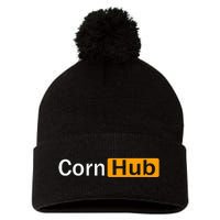 Cornhub Cornhole Cornholer Pom Pom 12in Knit Beanie