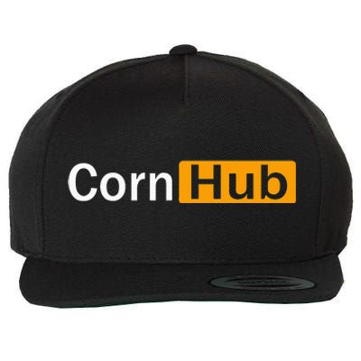 Cornhub Cornhole Cornholer Wool Snapback Cap