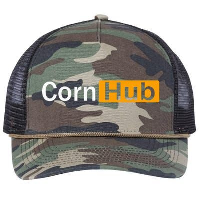 Cornhub Cornhole Cornholer Retro Rope Trucker Hat Cap