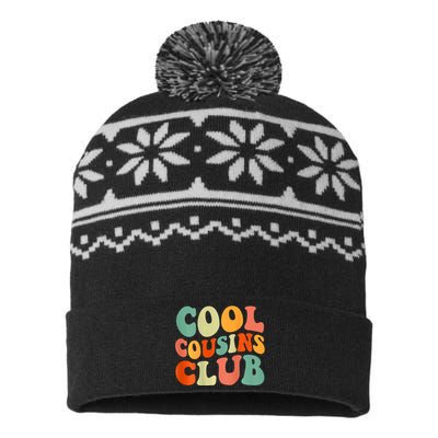 Cool Cousin Club Retro Cousin Matching Family Crew USA-Made Snowflake Beanie