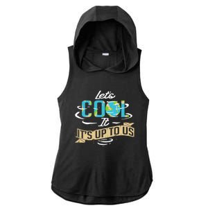 Climate Change Cool Gift Ladies PosiCharge Tri-Blend Wicking Draft Hoodie Tank