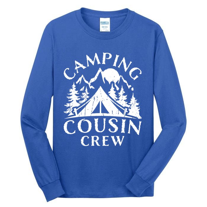 Camping Cousins Crew Family Reunion Road Trip Matching Gift Tall Long Sleeve T-Shirt