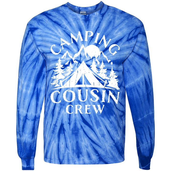 Camping Cousins Crew Family Reunion Road Trip Matching Gift Tie-Dye Long Sleeve Shirt