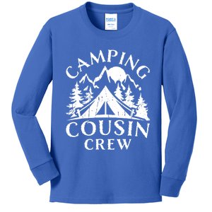 Camping Cousins Crew Family Reunion Road Trip Matching Gift Kids Long Sleeve Shirt