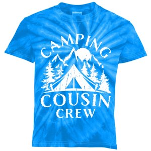 Camping Cousins Crew Family Reunion Road Trip Matching Gift Kids Tie-Dye T-Shirt