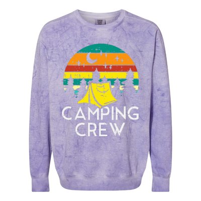 Camping Crew Cute Camper Colorblast Crewneck Sweatshirt