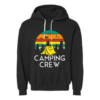 Camping Crew Cute Camper Garment-Dyed Fleece Hoodie