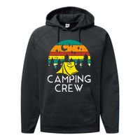 Camping Crew Cute Camper Performance Fleece Hoodie