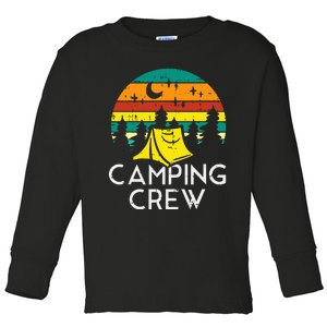 Camping Crew Cute Camper Toddler Long Sleeve Shirt