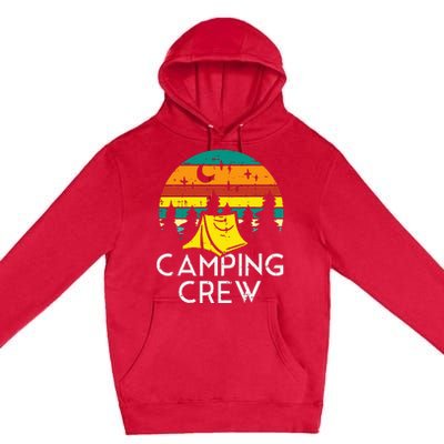 Camping Crew Cute Camper Premium Pullover Hoodie