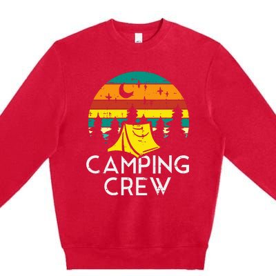 Camping Crew Cute Camper Premium Crewneck Sweatshirt