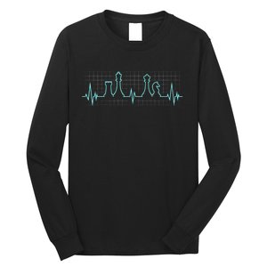 Chess, Chess Club, Chess Heartbeat Long Sleeve Shirt