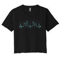 Chess, Chess Club, Chess Heartbeat Women's Crop Top Tee