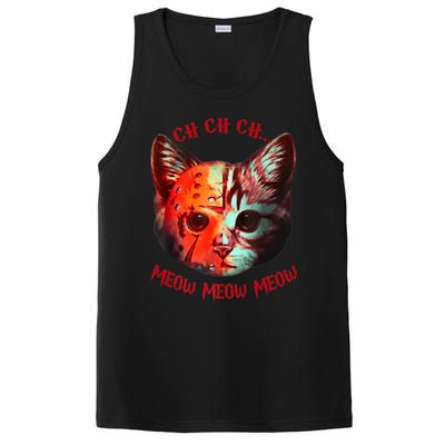 Ch Ch Ch Meow Meow Halloween Scary Cat PosiCharge Competitor Tank