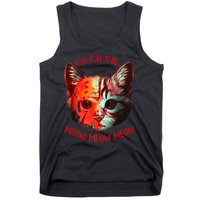 Ch Ch Ch Meow Meow Halloween Scary Cat Tank Top