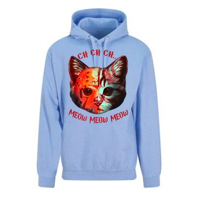 Ch Ch Ch Meow Meow Halloween Scary Cat Unisex Surf Hoodie