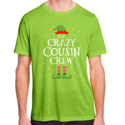 Crazy Christmas Cousin Crew With Elf For Xmas Family Pajama Gift Adult ChromaSoft Performance T-Shirt