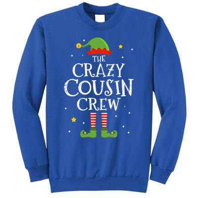 Crazy Christmas Cousin Crew With Elf For Xmas Family Pajama Gift Sweatshirt