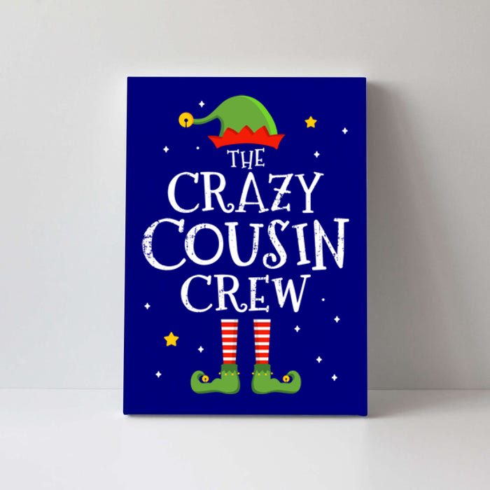 Crazy Christmas Cousin Crew With Elf For Xmas Family Pajama Gift Canvas