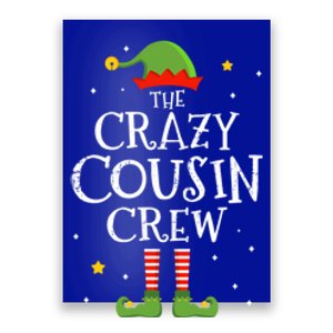 Crazy Christmas Cousin Crew With Elf For Xmas Family Pajama Gift Poster