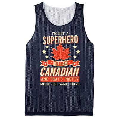 Canadian Canada Citizen Flag Superhero Power Eh Mesh Reversible Basketball Jersey Tank