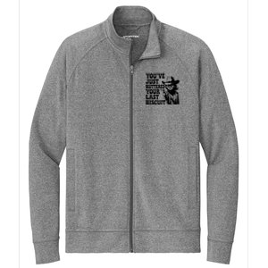 Cowboy Cat Cowgirl Farm Funny Quote Stretch Full-Zip Cadet Jacket