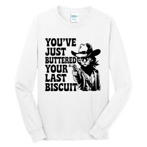 Cowboy Cat Cowgirl Farm Funny Quote Tall Long Sleeve T-Shirt