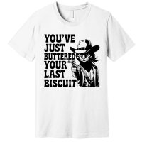 Cowboy Cat Cowgirl Farm Funny Quote Premium T-Shirt