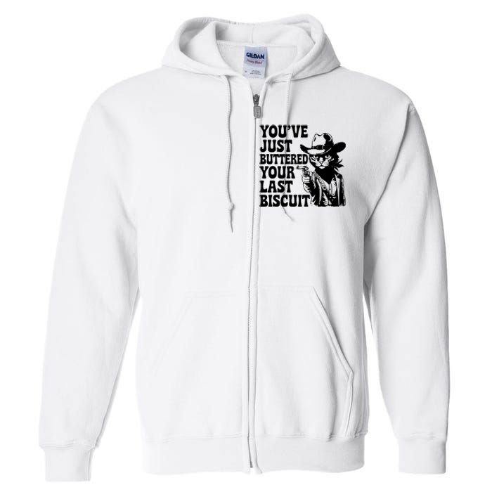 Cowboy Cat Cowgirl Farm Funny Quote Full Zip Hoodie