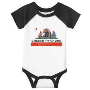 Cheech & Chong Chilling In California Republic Flag Infant Baby Jersey Bodysuit