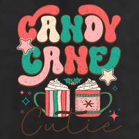 Candy Cane Cutie Festive Graphic Cool Comfort Performance Bucket Hat