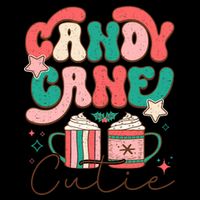 Candy Cane Cutie Festive Graphic Cooling Performance Crew T-Shirt