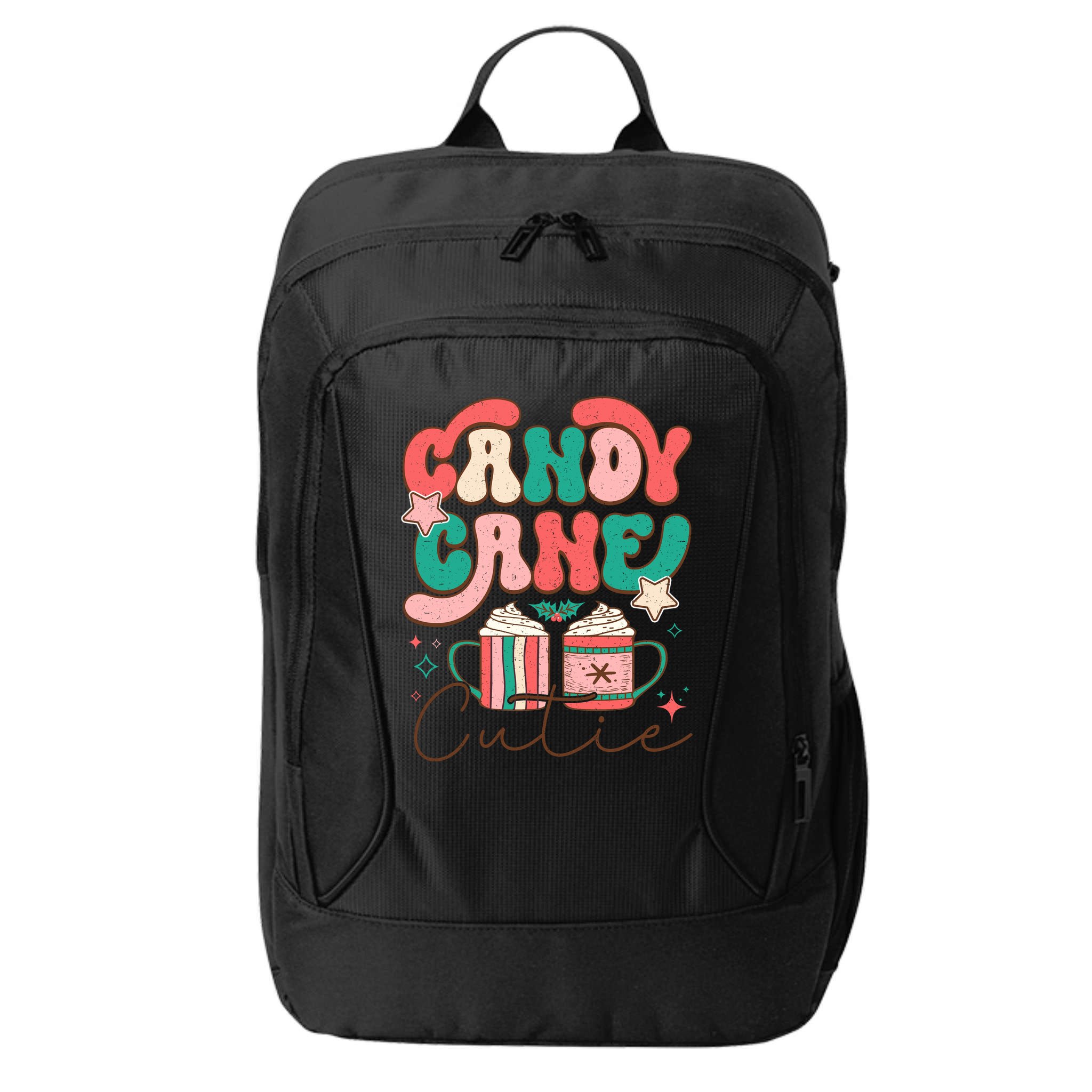Candy Cane Cutie Festive Graphic City Backpack