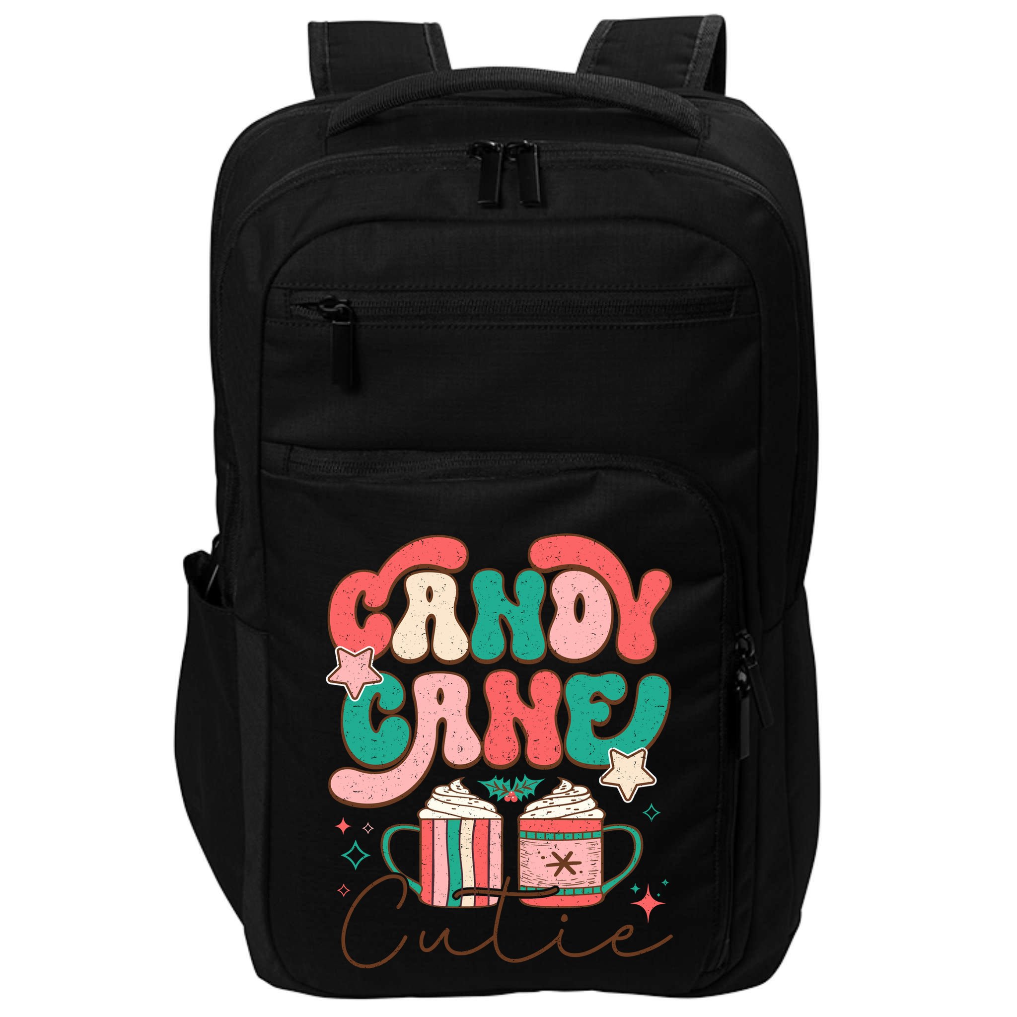 Candy Cane Cutie Festive Graphic Impact Tech Backpack