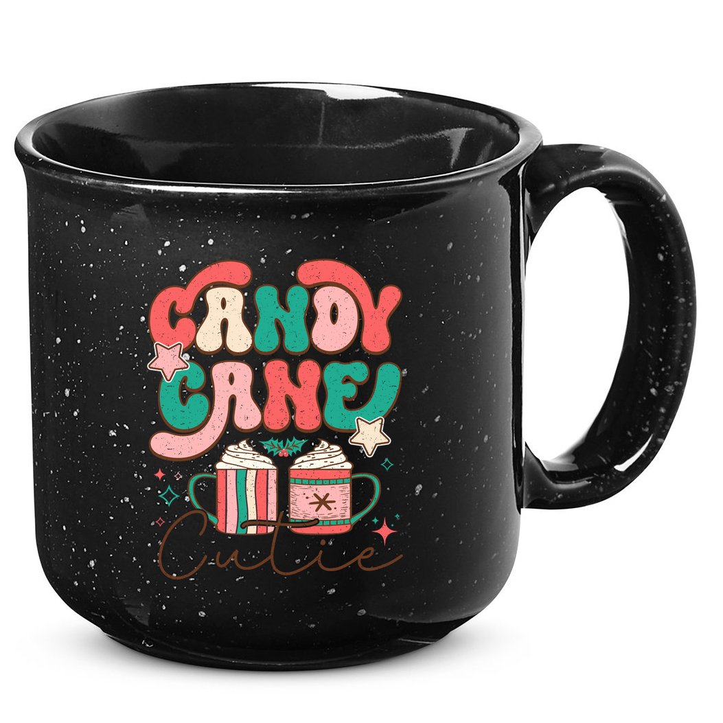 Candy Cane Cutie Festive Graphic 15oz Campfire Ceramic Mug