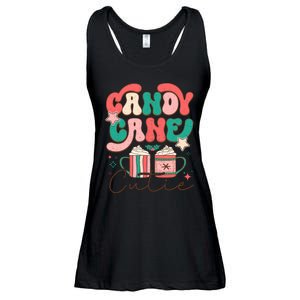 Candy Cane Cutie Festive Graphic Ladies Essential Flowy Tank