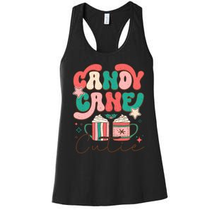 Candy Cane Cutie Festive Graphic Women's Racerback Tank