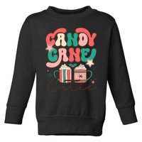 Candy Cane Cutie Festive Graphic Toddler Sweatshirt