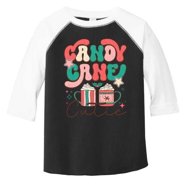 Candy Cane Cutie Festive Graphic Toddler Fine Jersey T-Shirt