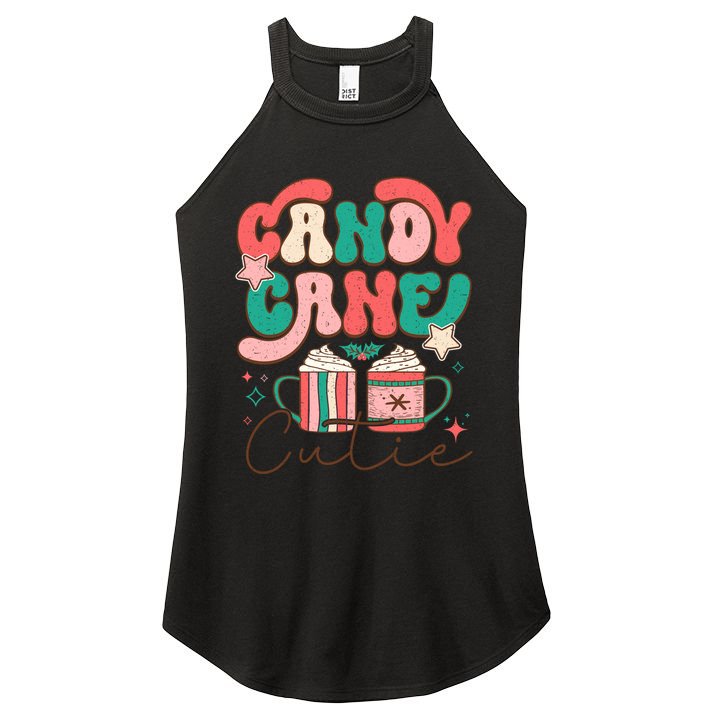 Candy Cane Cutie Festive Graphic Women's Perfect Tri Rocker Tank
