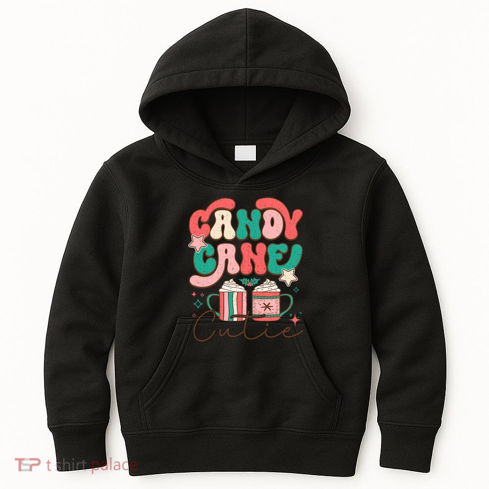Candy Cane Cutie Festive Graphic Kids Hoodie