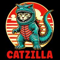 Cat Catzilla Cat Mom Cat Dad Impact Tech Backpack